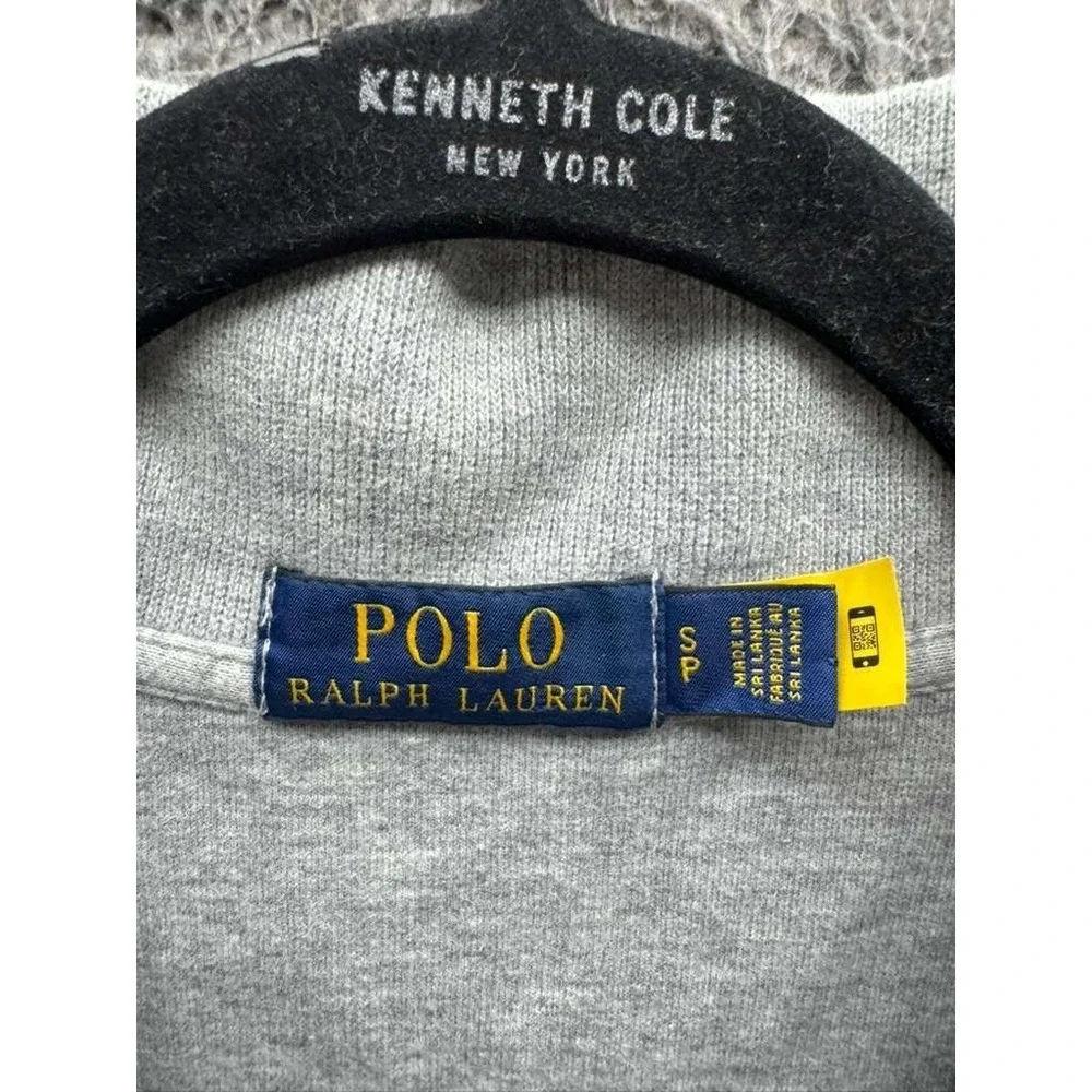 Polo Ralph Lauren Estate Rib Quarter-Zip Pullover Sweater Gray Mens Size‎ S